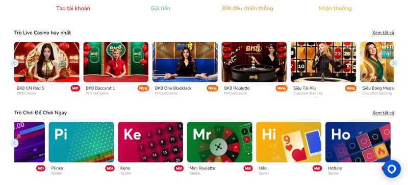 Nhà cái cập nhật kho game với hàng ngàn trò chơi