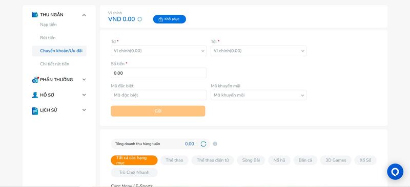 Rút tiền thắng cược tại BK8 dễ dàng qua máy tính